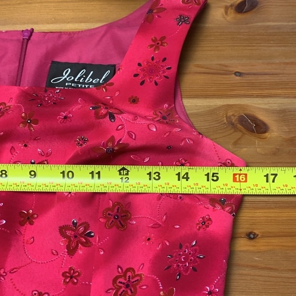 Jolibel Petite Vintage Vibrant Summer Dress, Wrinkle Free, Lined,Formal - Picture 7 of 11